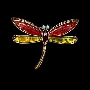 Vintage Liz Claiborne Dragonfly Brooch